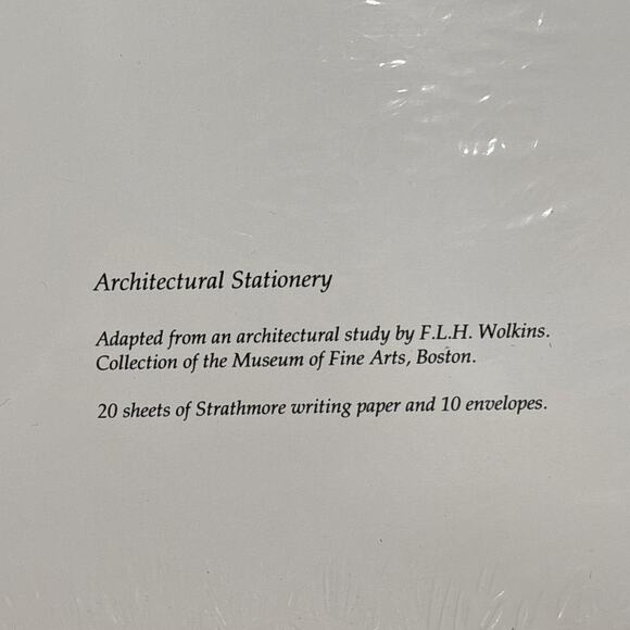 Museum Of Fine Arts Boston Architectural Stationery Wilkins Paper Envelopes NEW - Picture 4 of 6